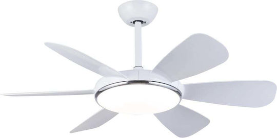 Morris Deckenventilator 106cm mit Leuchte Weiß