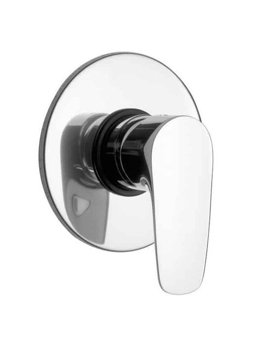 Paini Built-in Faucet Mixer for Shower 1 Exit Silver