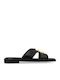 Flache Sandalen für Damen in Schwarz Farbe