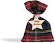 Beauty Home Fabric Christmas Pouch for Gift Red 12x17cm.