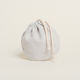 Beauty Home Fabric Pouch for Gift Gray 13x14cm.