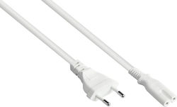 Alcasa IEC C13 - Euro Cable 10m Λευκό Alcasa IEC C13 - Euro Cable 10m Λευκό