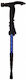 Folding Walking Stick with Flashlight, Hiking Stick, 52cm to 1.10m Support Stick