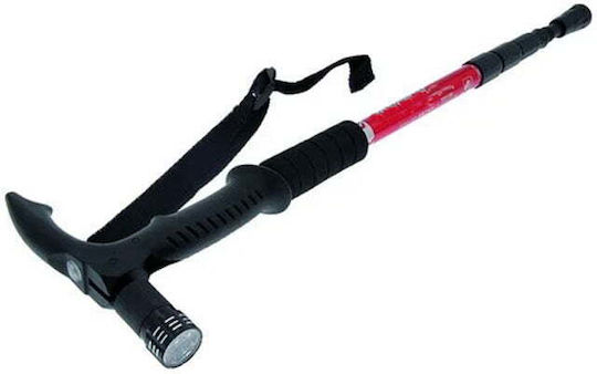 Folding Walking Stick with Flashlight, Hiking Stick, 52cm to 1.10m Support Stick