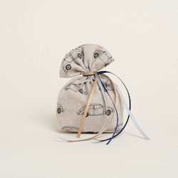 Beauty Home Classic Car Pouch for Wedding Favors Beige 1pcs