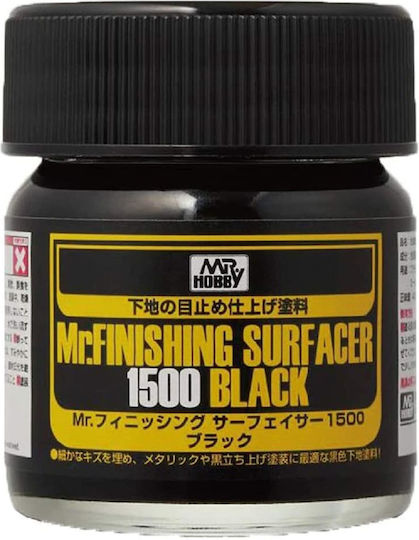 Mr Hobby Model Making Paint Black Surfacer 1500 40ml