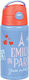 Gim Flip Kids Water Bottle Aluminium with Straw...