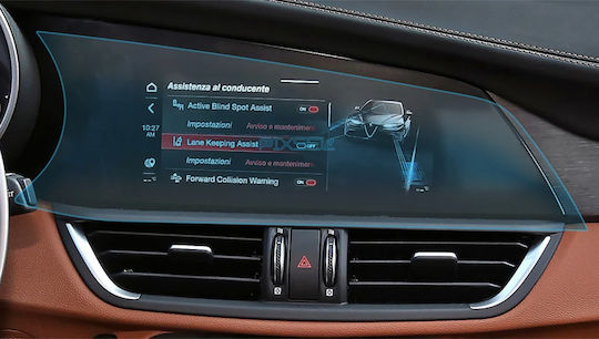Car Screen Protector Gloss 16.6" Compatible with Alfa Romeo Giulia