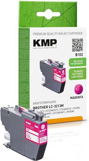 KMP Compatible Inkjet Printer Ink Brother LC-3213M 420 Pages Magenta 1pcs