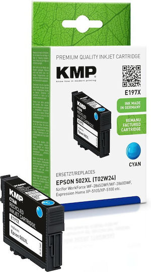 KMP Compatible Inkjet Printer Ink Epson 502XL 9.5ml Cyan 1pcs