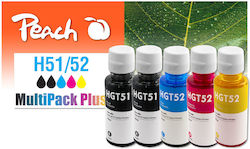 Peach PI300-1008 Συμβατό Πακέτο HP CISS GT51/52 Πολλαπλό (Color)
