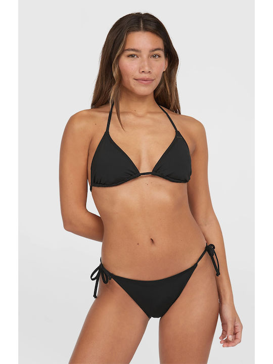Bikini Set Top & Slip Bottom Black