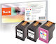 Peach Compatible Inkjet Printer Ink Package HP 653 10ml Multiple (Color) 3pcs