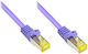 Alcasa S/FTP Кат.7 (10Gbps) Мрежов Кабел Ethernet 0.25м Оранжев