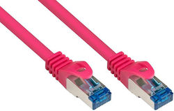 Alcasa S/FTP Cat.6a Καλώδιο Ethernet 1m Μωβ Alcasa S/FTP Cat.6a Καλώδιο Ethernet 1m Μωβ