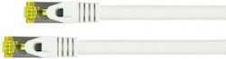 Python 8070PY-010W S/FTP Cat.7 Καλώδιο Ethernet 1m Λευκό