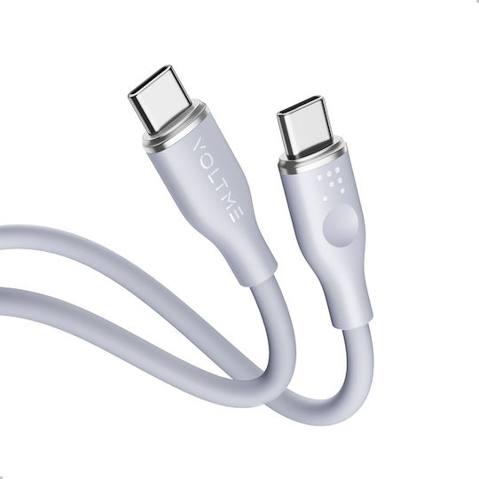 Voltme USB 2.0 Cable USB-C male - USB-C 60W PD Πράσινο 1m C2025