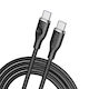 Voltme USB 2.0 Cable USB-C male - USB-C 100W PD Πράσινο 1.8m C2037