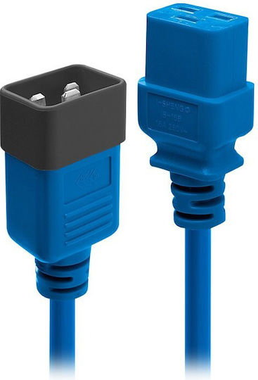 Lindy IEC C19 - IEC C20 Cable 2m Blue (30121)