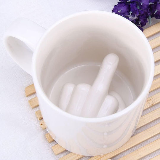 Mad Monkey Mug Ceramic White
