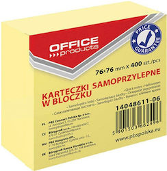 Αυτοκόλλητα Χαρτάκια Office 400 Φύλλων Κίτρινα 76x76mm Αυτοκόλλητα Χαρτάκια Office 400 Φύλλων Κίτρινα 76x76mm