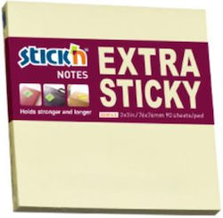 Stick N Note Adezive Galbene Extra Lipicioase 76 X 76 90 File Hopax