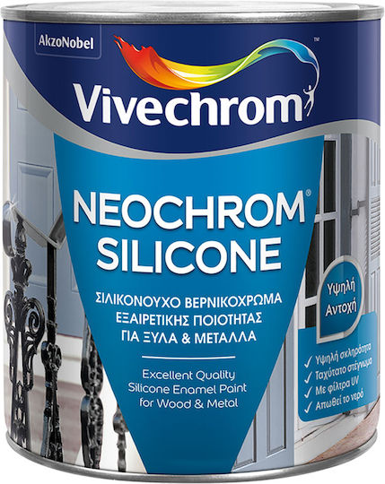Vivechrom Цвят на лака Разтворимо 2.5лт Черно Блестящ