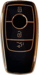 Premium Protective Case Mercedes-benz Key High-quality Tpu Material Compatible W213 C167 A-class C-class E-class S-class Gls Gla Glk Glb Gle Amg Eqs Eqc Black Gold Luvlu