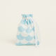 Beauty Home Mermaid Fabric Pouch for Gift with Theme Mermaid Light Blue 12x17cm