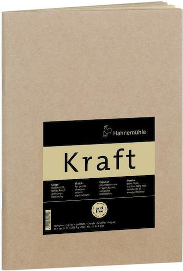 Hahnemuhle Μπλοκ Σχεδίου Kraft 20 Φύλλων A4 21x29,7 Cm 120gr