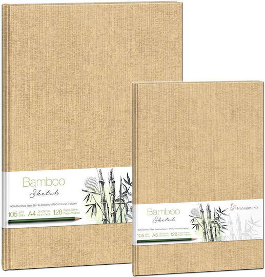 Hahnemuhle Σκληρόδετο Μπλοκ Σχεδίου Bamboo 128 Σελ A4 105gr