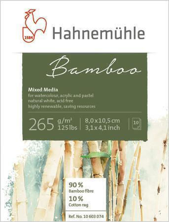 Hahnemuhle Μπλοκ Mixed Media Bamboo 10 Φύλλων 8x10,5cm 265gr