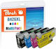 Peach Πακέτο Συμβατών Μελανιών Εκτυπωτή InkJet Brother LC-426XL Μαύρο 1τμχ