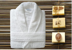 Bathrobe Towel Collar White Extra Large