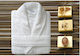 Bathrobe Towel Collar White Large