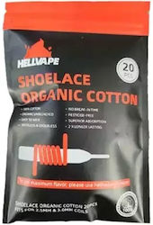 Bumbac Organic Tip Șiret 20 bucăți Hellvape