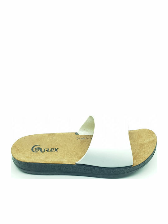Women's Flat Sandals in White Color