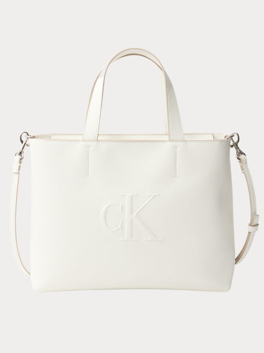 Calvin Klein Sculpted Δερμάτινη Γυναικεία Τσάντ...