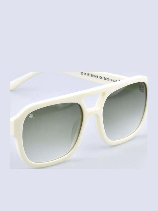 Red Raven Stellar Men's Sunglasses with White Plastic Frame and Gray Lens rd-000059-WHITEEMERALD-52775561134414