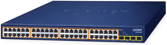 Planet Technology GSW-5240HP Managed L2 PoE++ Switch με 48 Θύρες Gigabit (1Gbps) Ethernet