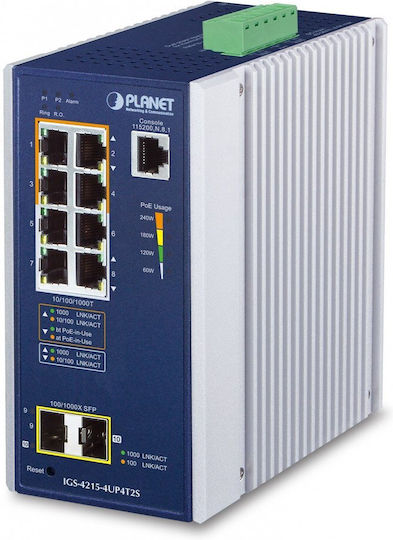 Planet Technology IGS-4215-4UP4T2S Managed L2 Switch με 4 Θύρες Gigabit (1Gbps) Ethernet