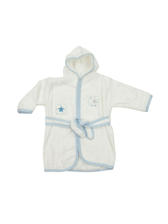 Iggy Kids Hooded Bathrobe White