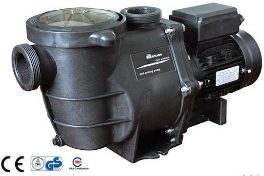 Pool Water Pump Filter Single-Phase with Power 1.5hp and Maximum Water Supply 20000 lt/h