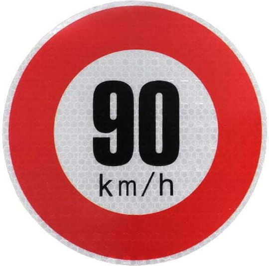 Geschwindigkeitsbegrenzung 90 Km/h Aufkleber