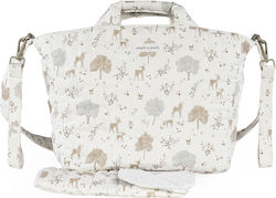Pasito a Pasito Wickeltasche zum Umhängen oder Tragen in der Hand Beige 43x29x11 cm