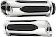 Arlen Ness Griffe Geschlossene Lenker 25,4 mm Länge: 13,5 cm Tiefer Schnitt Gasgriff Hard 07-052 Silber Chrom