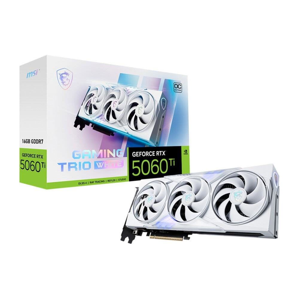 MSI GeForce RTX 5060 Ti 16GB GDDR7 Gaming Trio OC White Κάρτα Γραφικών