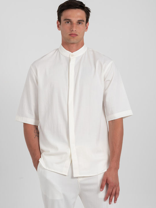 Vittorio Artist Μακρυμάνικo Overshirt Off White