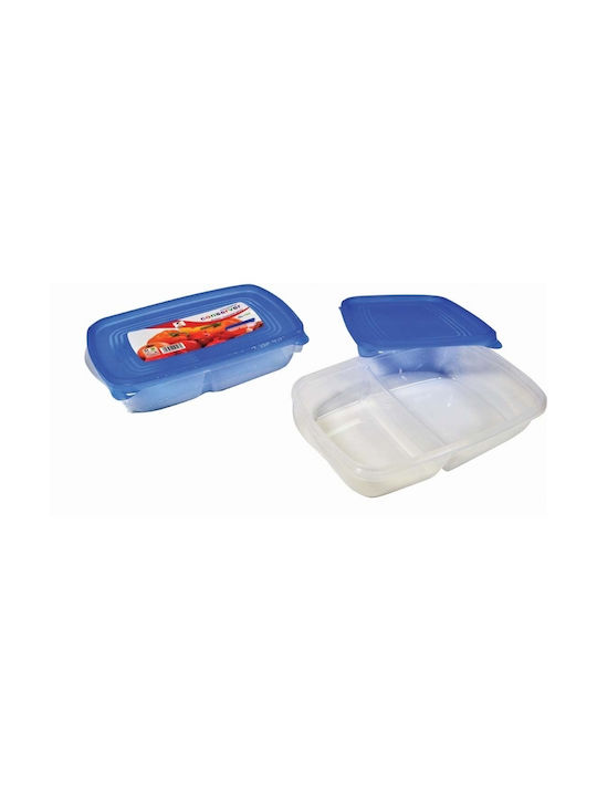 Sidirela Cutie pentru Mâncare Plastic Albastru 3buc