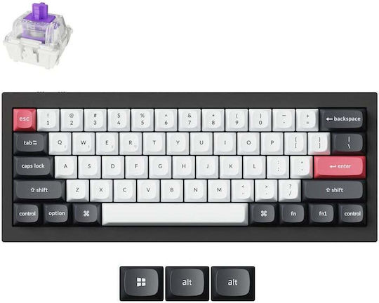 Keychron Q4 HE Wireless Hall Effect Gaming Keyboard 60% with Custom switches and RGB lighting (English US) Purple